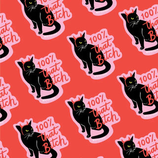 5 Eye Studio Vinyl Sticker - 100% That Bitch
