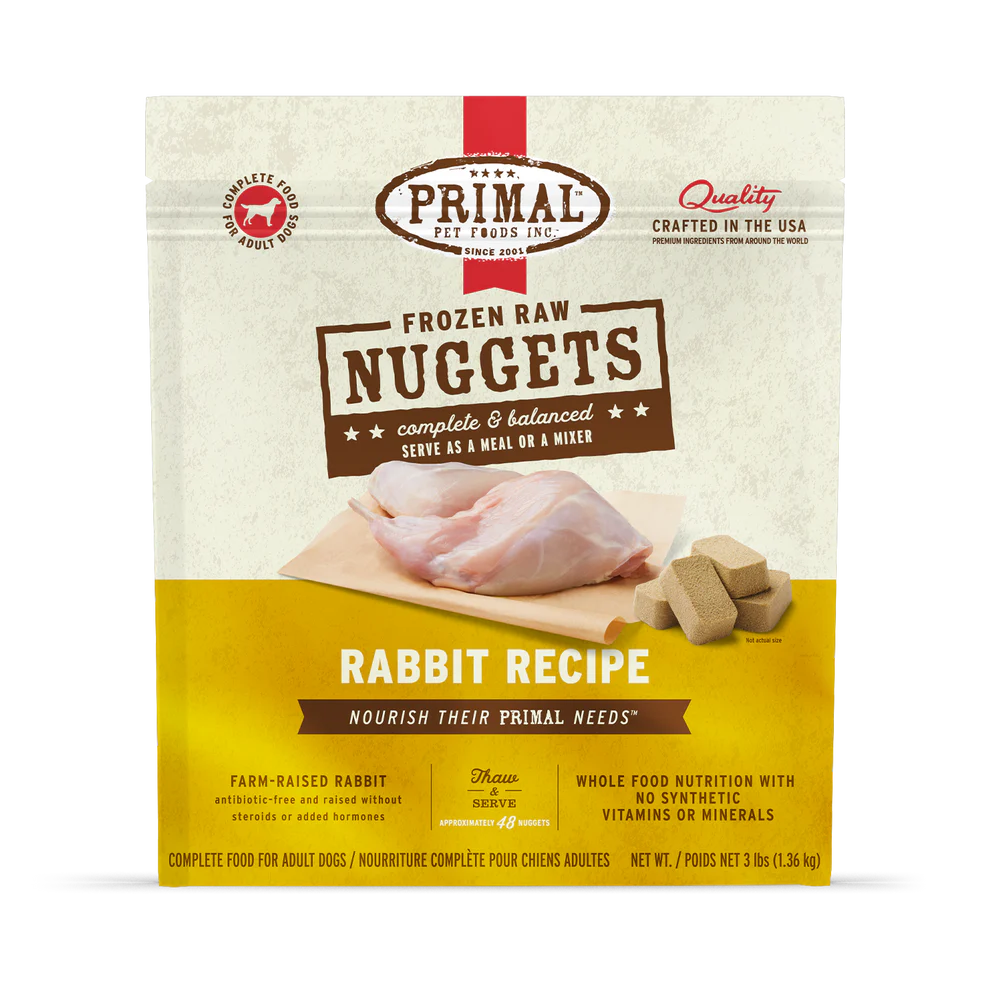 Primal Frozen Raw Rabbit Nuggets