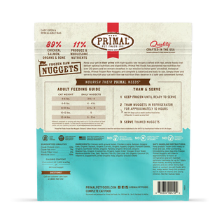 Primal Cat Frozen Chicken & Salmon Nuggets