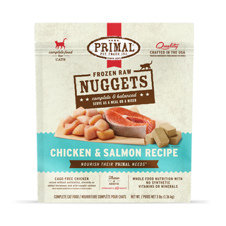 Primal Cat Frozen Chicken & Salmon Nuggets