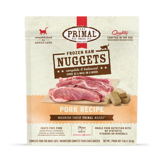 Primal Cat Frozen Pork Nuggets