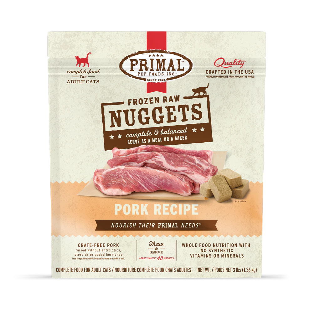 Primal Cat Frozen Pork Nuggets
