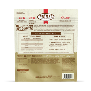 Primal Cat Frozen Venison Nuggets