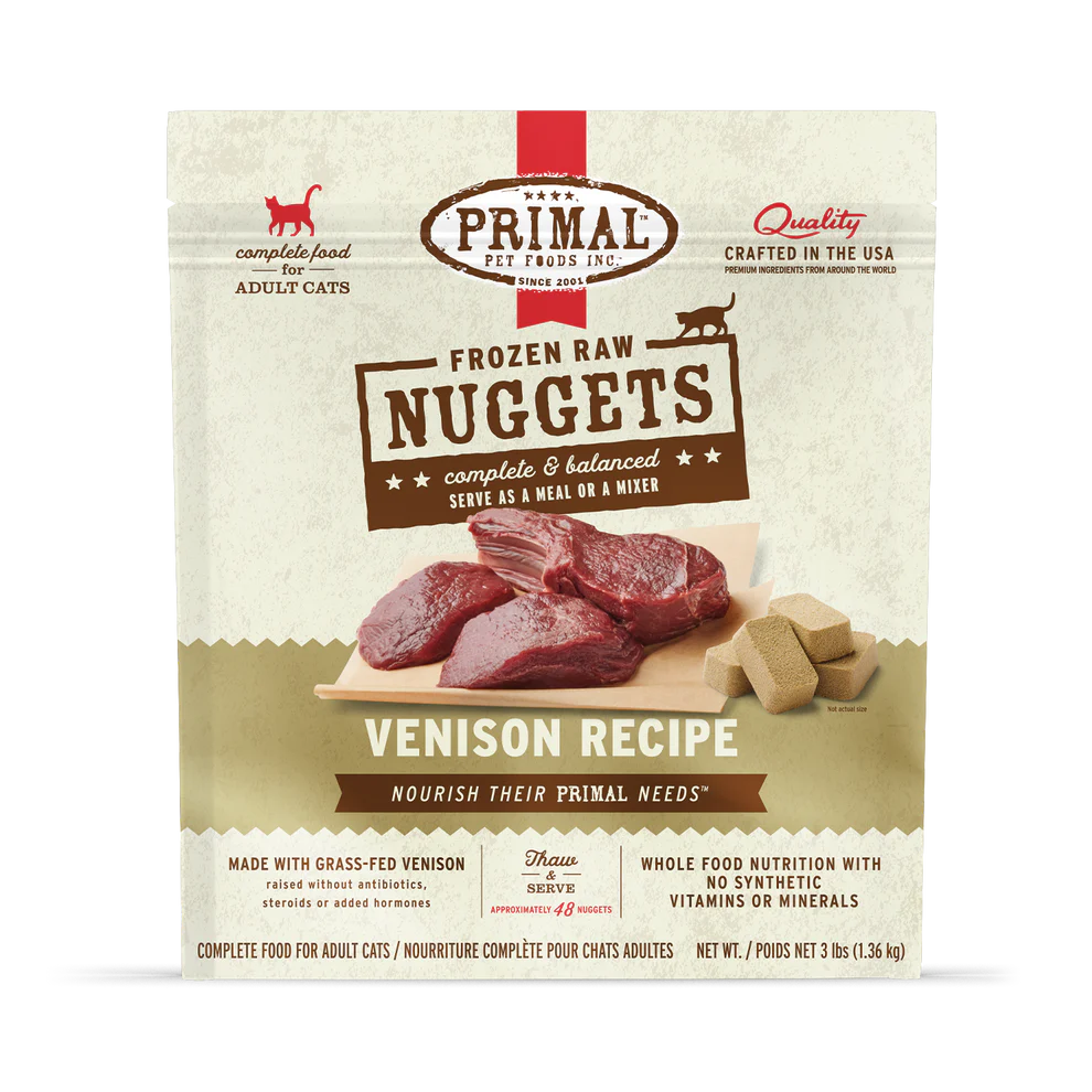 Primal Cat Frozen Venison Nuggets