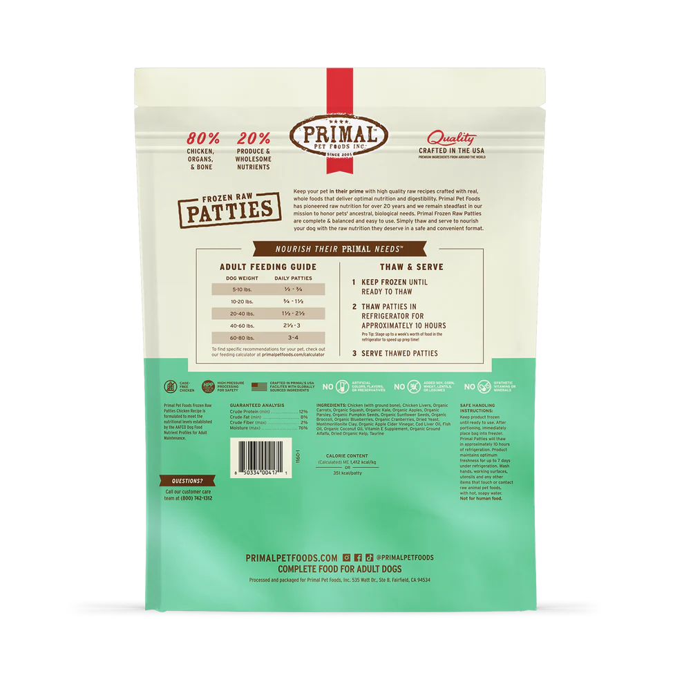 Primal Frozen Raw Chicken
