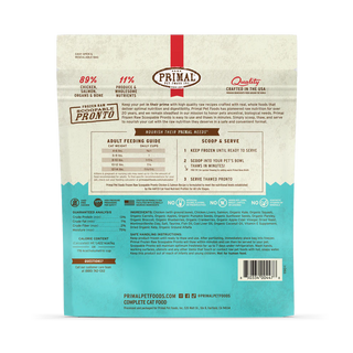 Primal Cat Frozen Pronto Chicken & Salmon