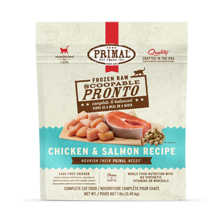 Primal Cat Frozen Pronto Chicken & Salmon