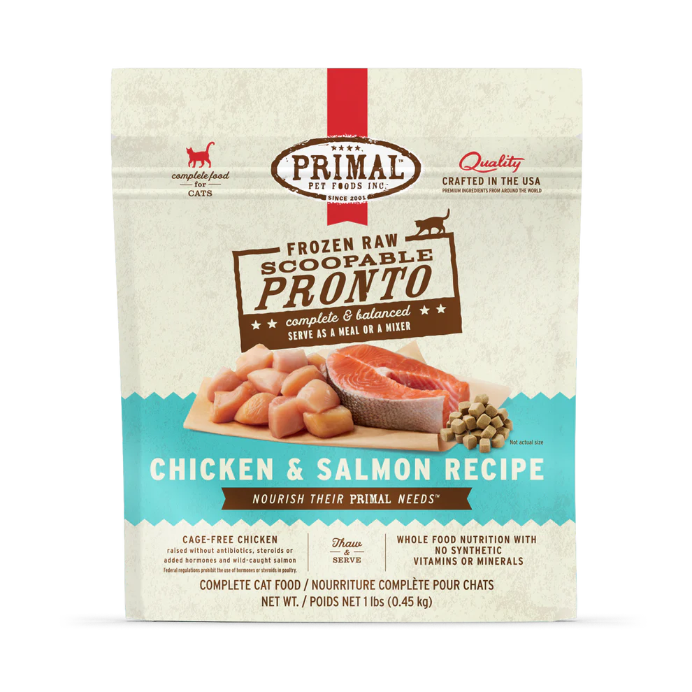 Primal Cat Frozen Pronto Chicken & Salmon
