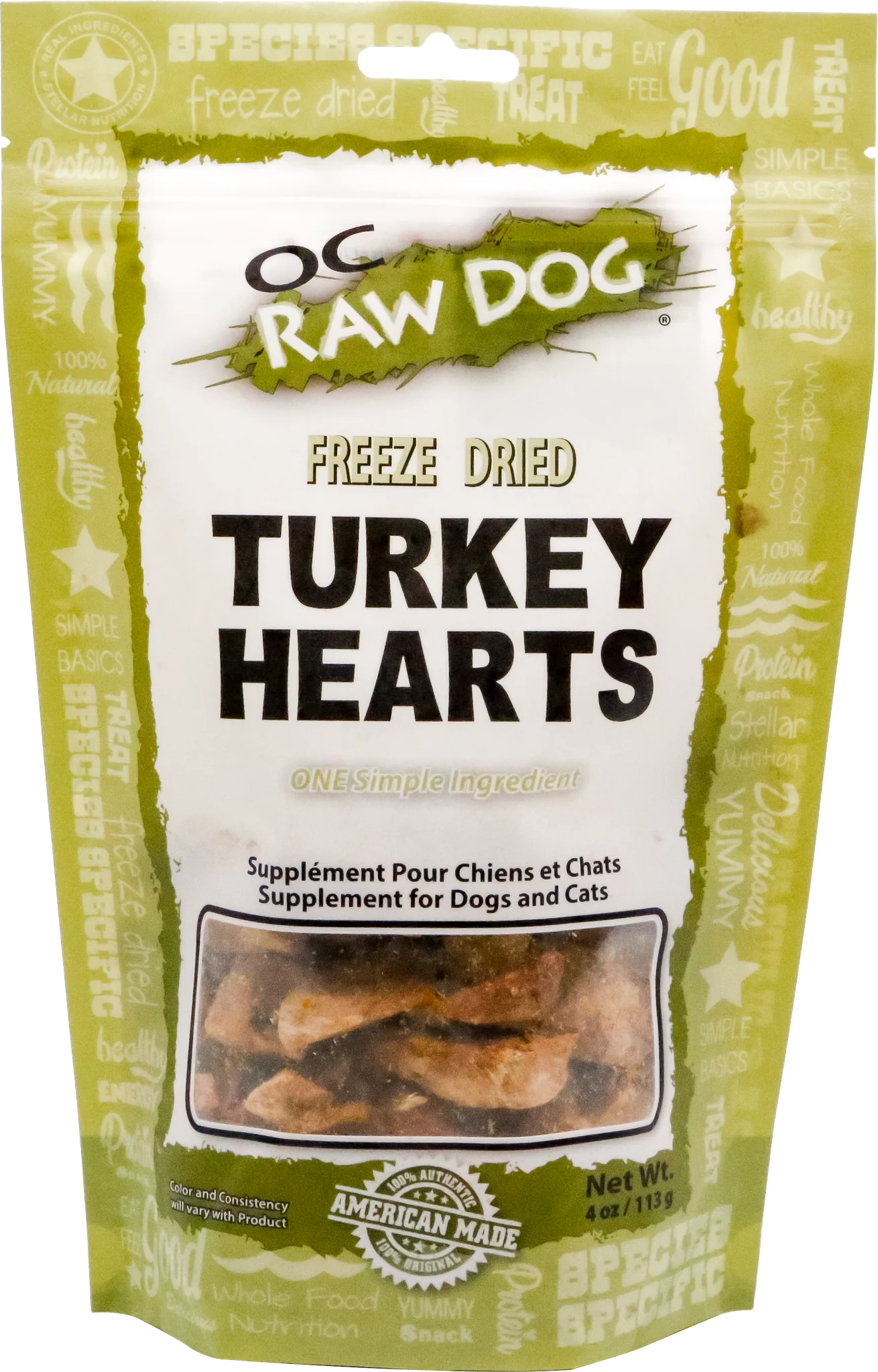 OC Raw Freeze-Dried Turkey Hearts