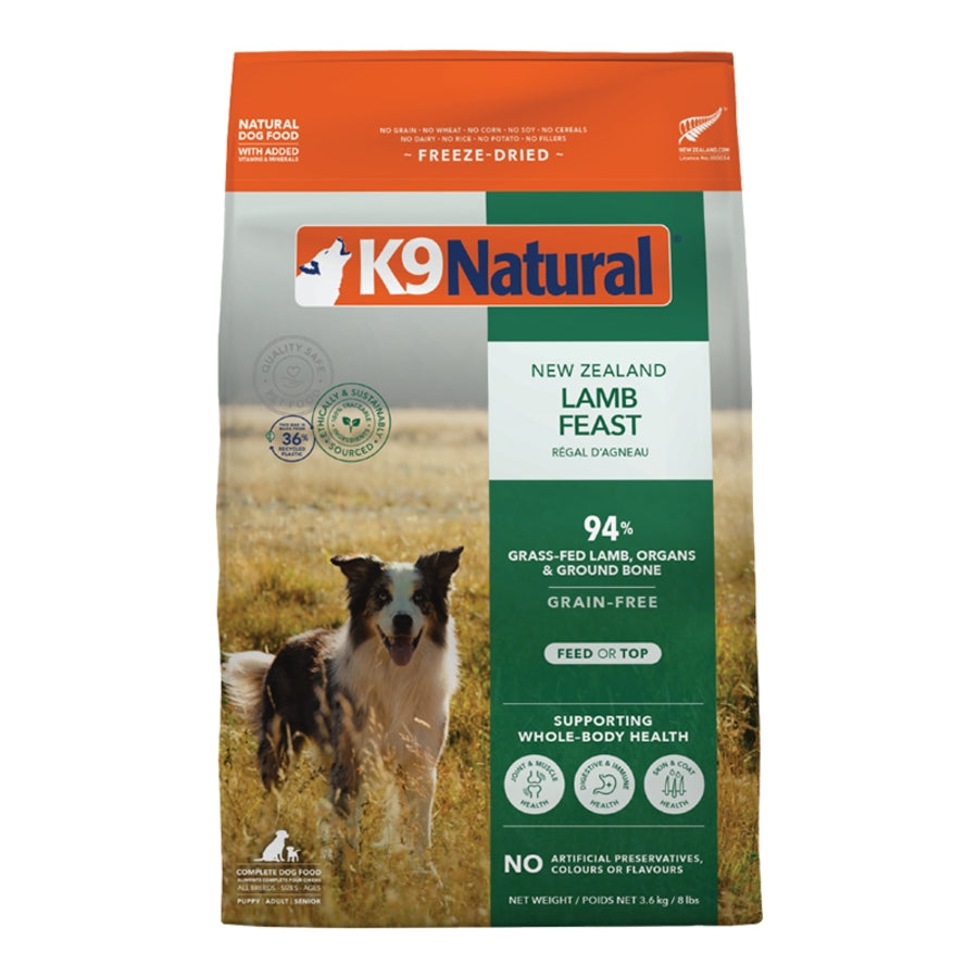 K9 Natural  Freeze Dried Lamb  Feast