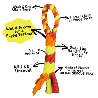 Chelsy's Toys Enrichment Tug and Teething Rope Toy
