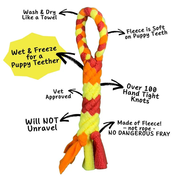 Chelsy's Toys Enrichment Tug and Teething Rope Toy