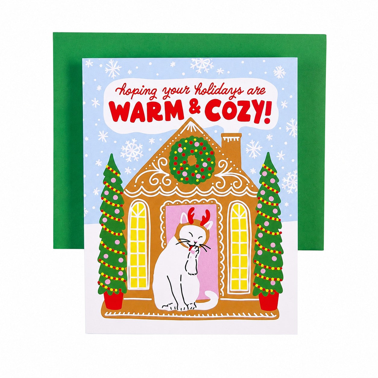5 Eye Studio Christmas Card - Warm and Cozy Kitty