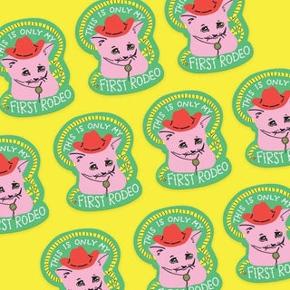 5 Eye Studio Vinyl Sticker - Kitten's First Rodeo
