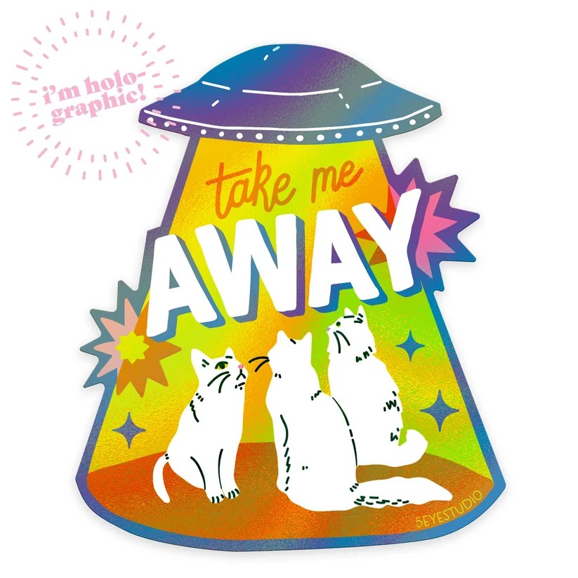5 Eye Studio Vinyl Sticker - Take Me Away