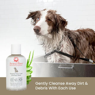 Aroma Paws Organic Face, Coat & Paw Wash No-Bath Cleanser