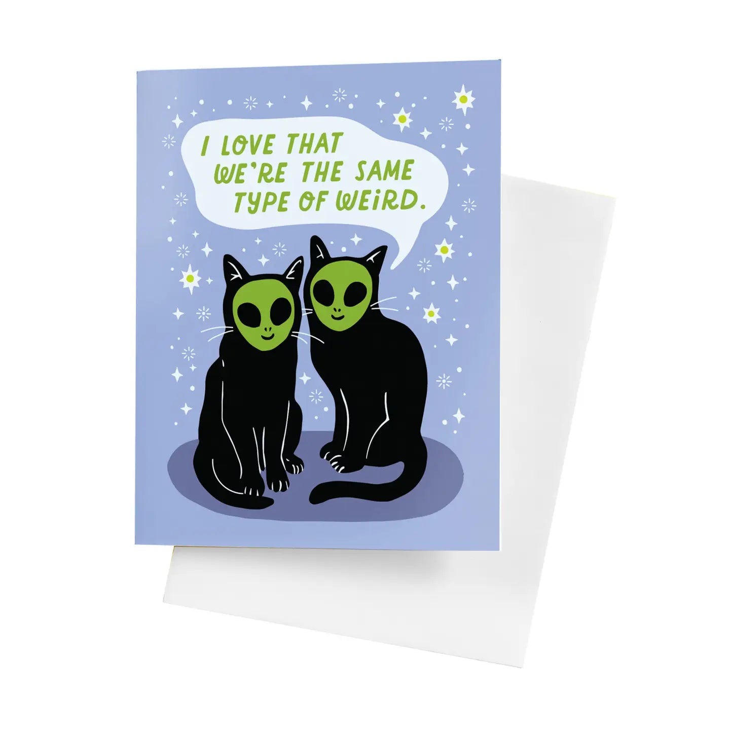 5 Eye Studio Greeting Card - Alien Cat Friends