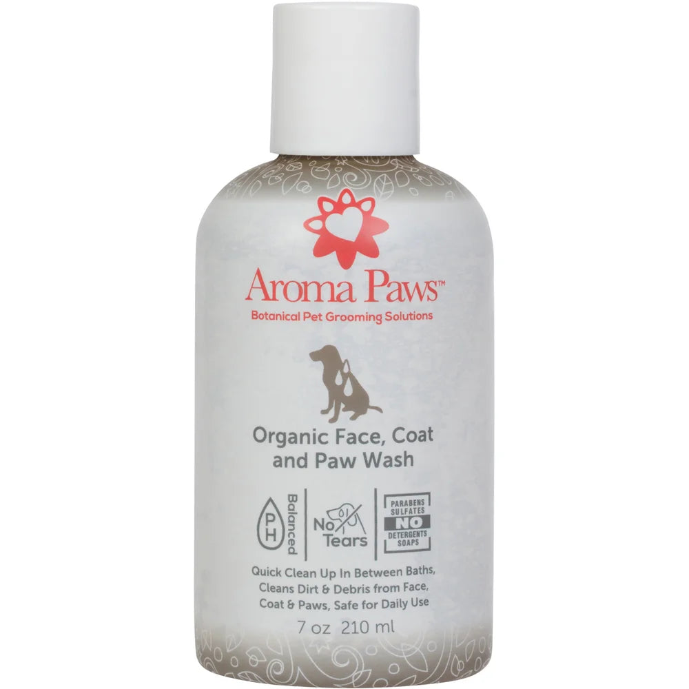 Aroma Paws Organic Face, Coat & Paw Wash No-Bath Cleanser