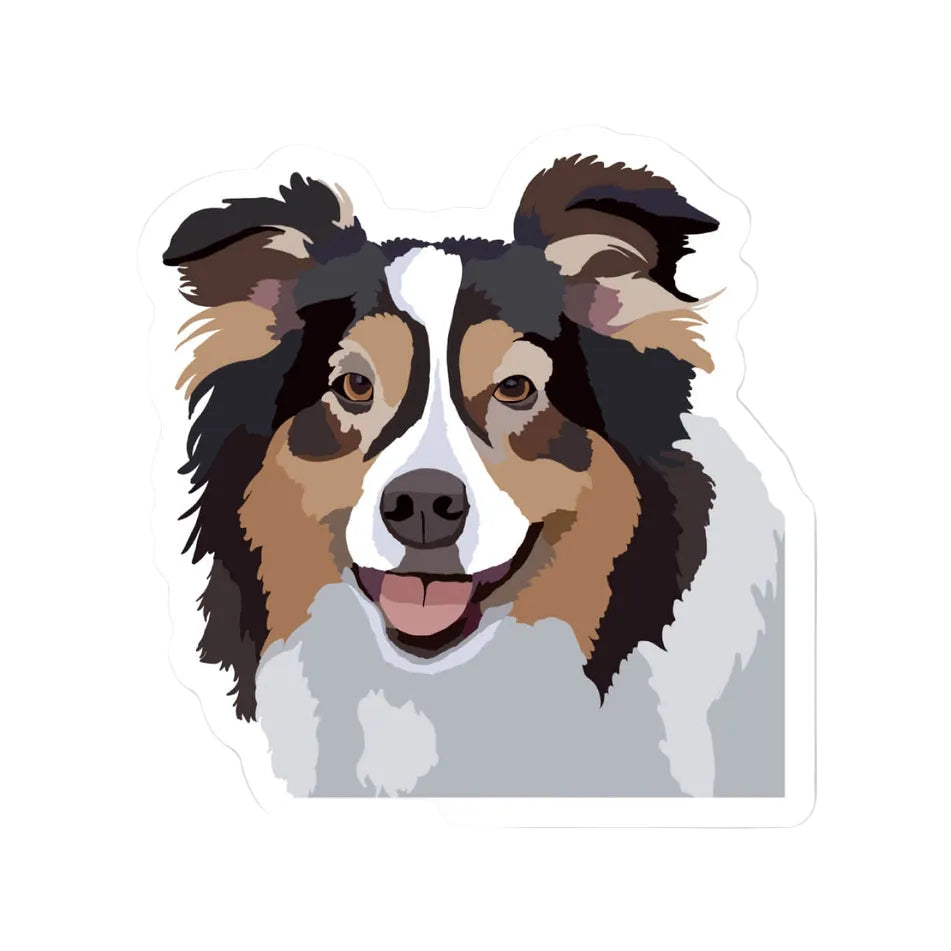 Happy Sploot Designs Vinyl Sticker - Australian Shepherd II