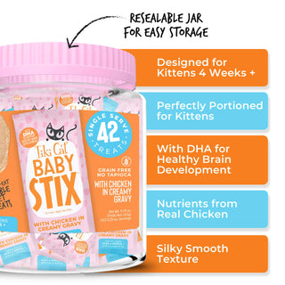 Tiki Cat Baby Stix 42-Pack Tub