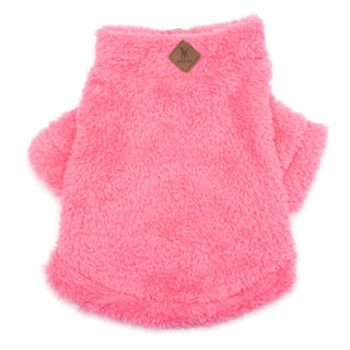 The Worthy Dog Quarter Zip Pullover Fleece Fuchsia