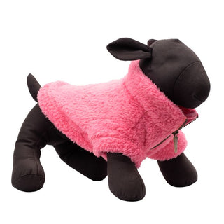 The Worthy Dog Quarter Zip Pullover Fleece Fuchsia