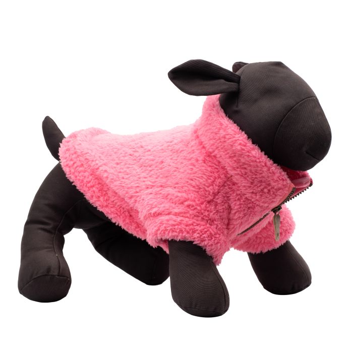 The Worthy Dog Quarter Zip Pullover Fleece Fuchsia