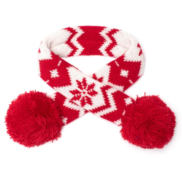 The Worthy Dog Fairisle Snowflake Scarf
