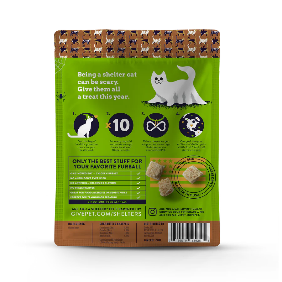 Givepet Halloween Purr-ty Chicken Breast Treats