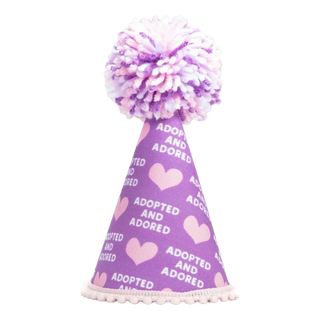Pup Party Hat Adopted Purple