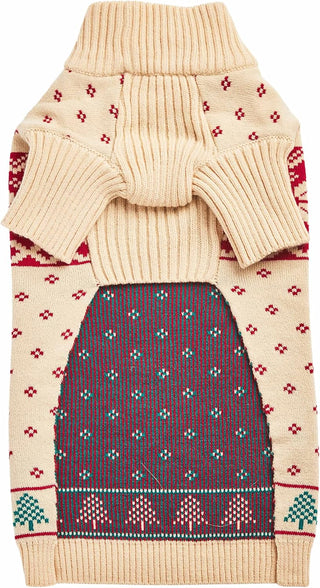 Blueberry Pet Dog Sweater Christmas Tree & Snowflake