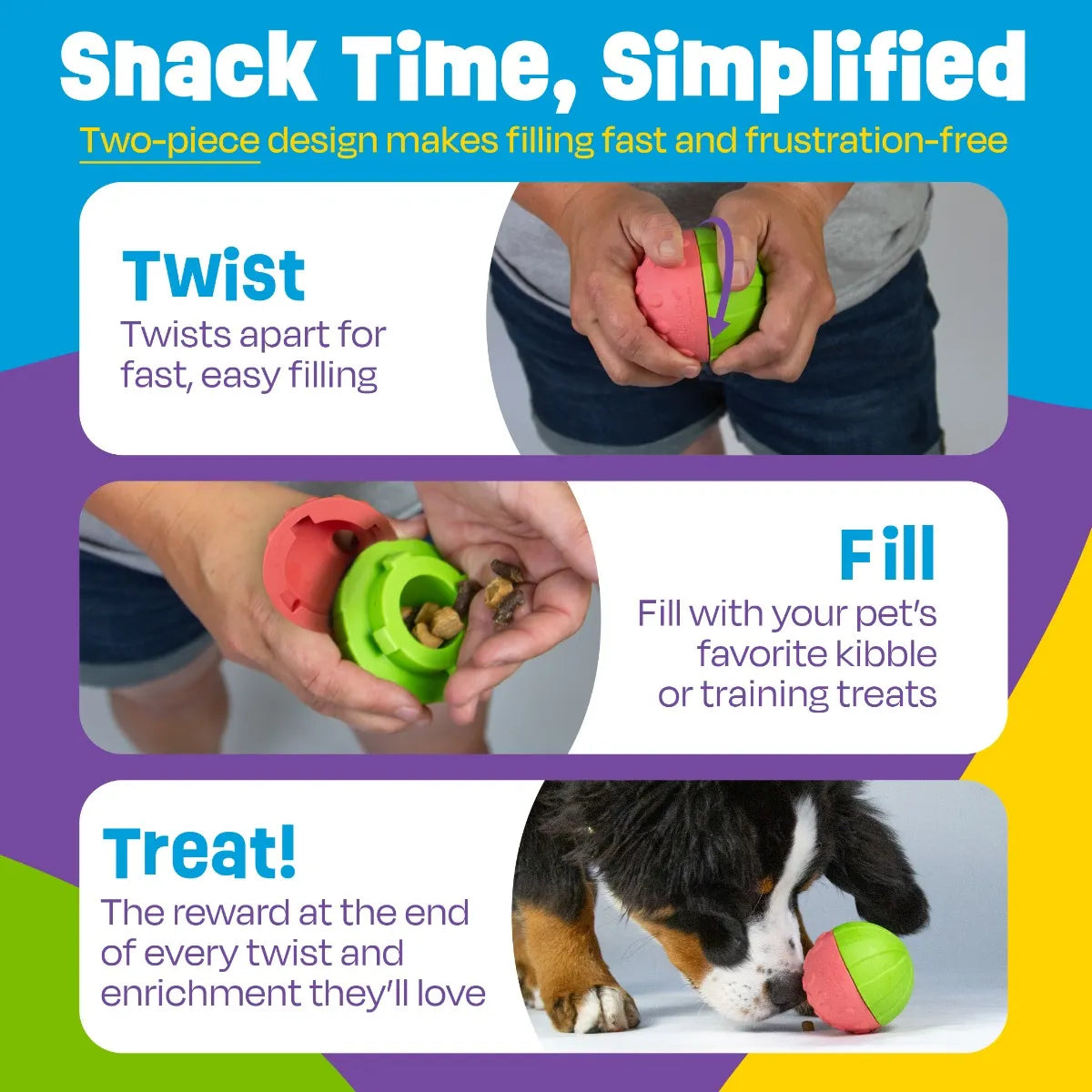Brightkins Watermelon Treat Dispenser Ball