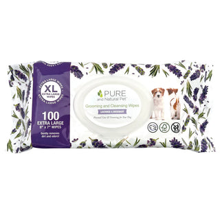Pure and Natural Pet Grooming Wipes Lavender Rosemary