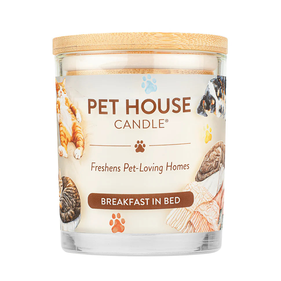 One Fur All Pet House Candle - Breakfast In Bed