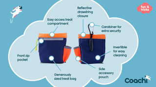 Coachi Pro Train & Treat Bag w/Draw String Closure