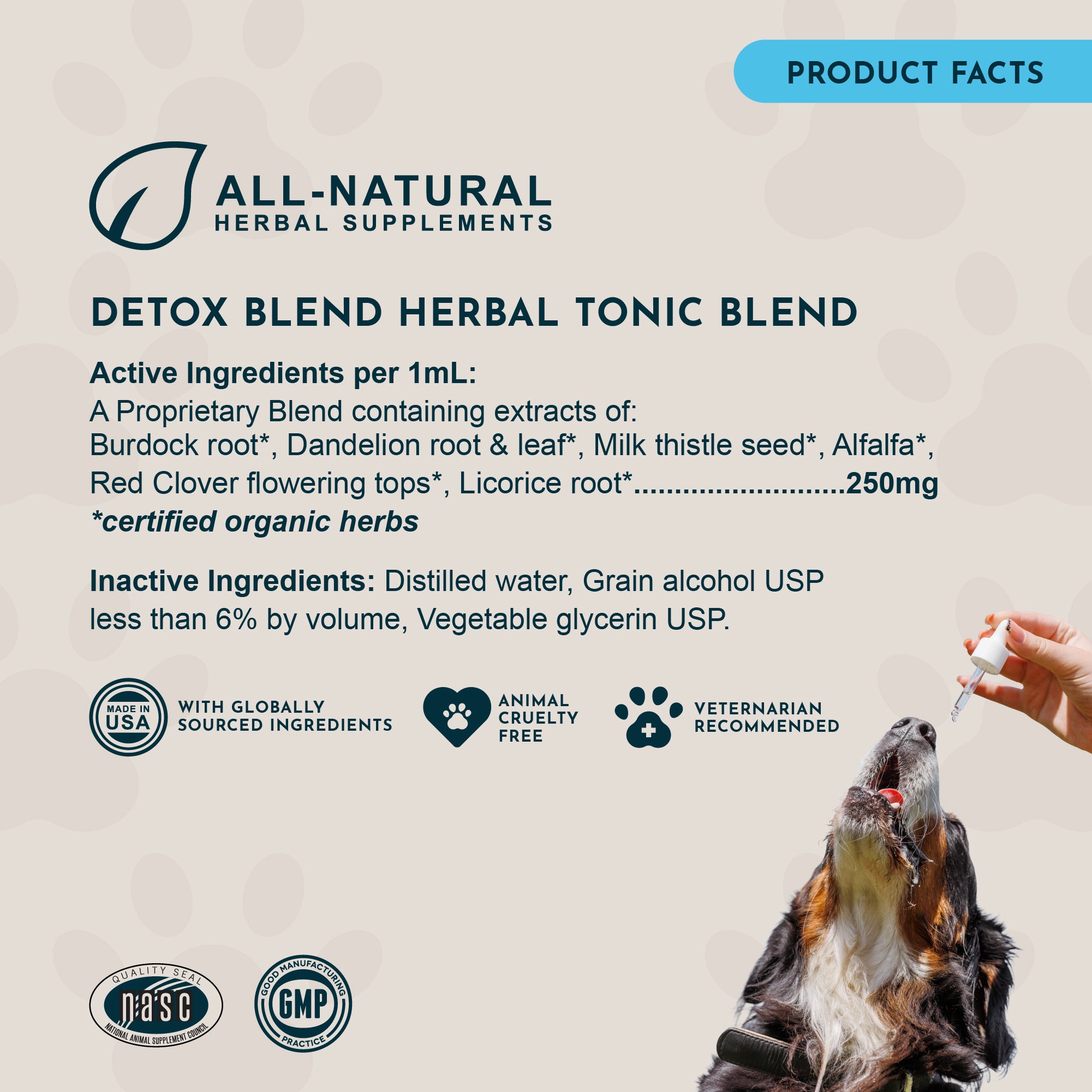 Animal Essentials Detox Blend Liver Support for Dogs & Cats