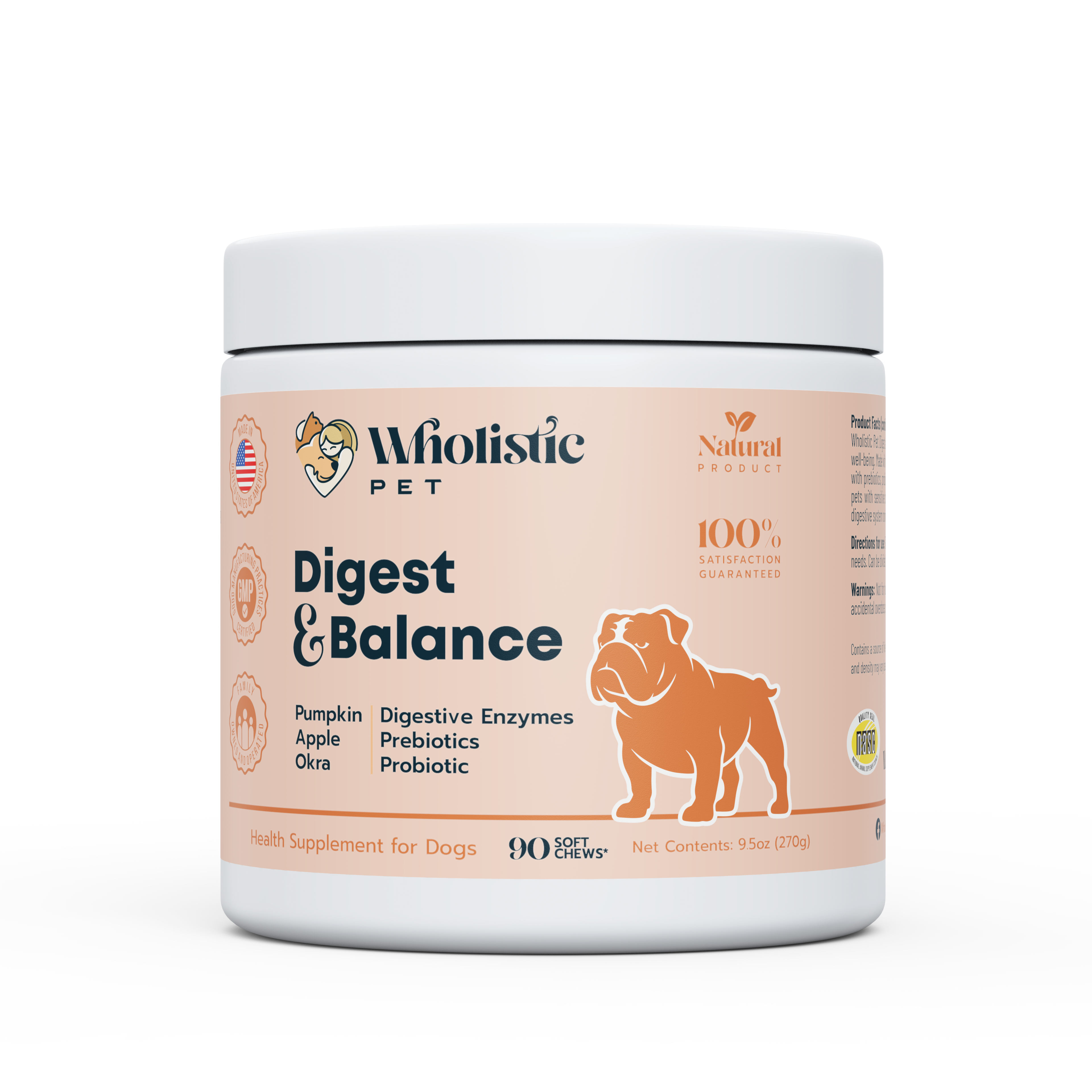 Wholistic Pet Digest and Balance Soft Chews