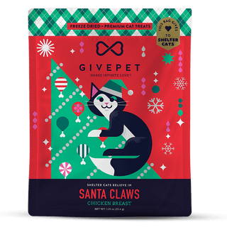 GivePet Christmas Cat Treats Santa Claws
