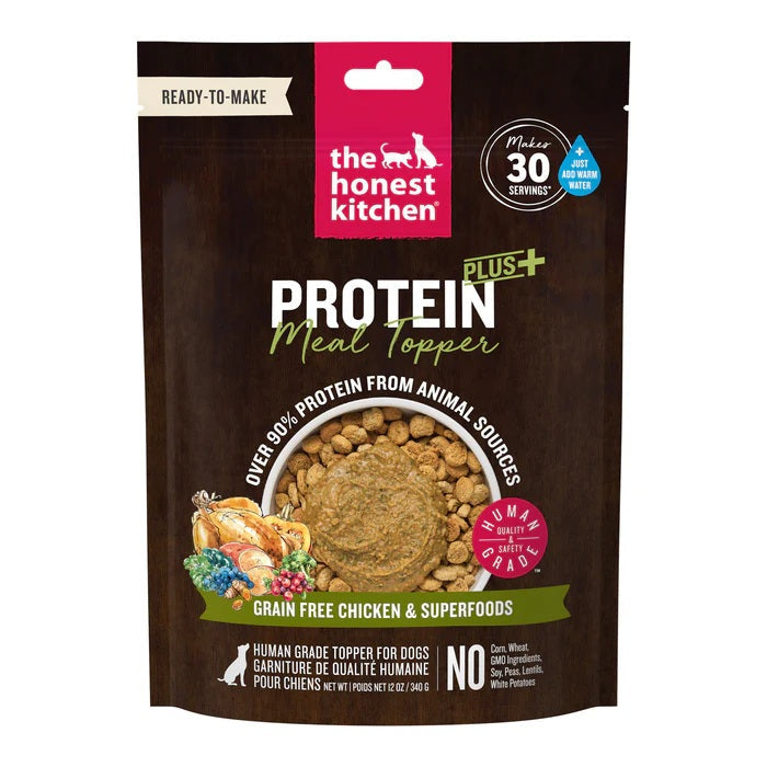 Honest Kitchen Protein Plus Chicken with Superfoods Dehydrated Dog Food Topper