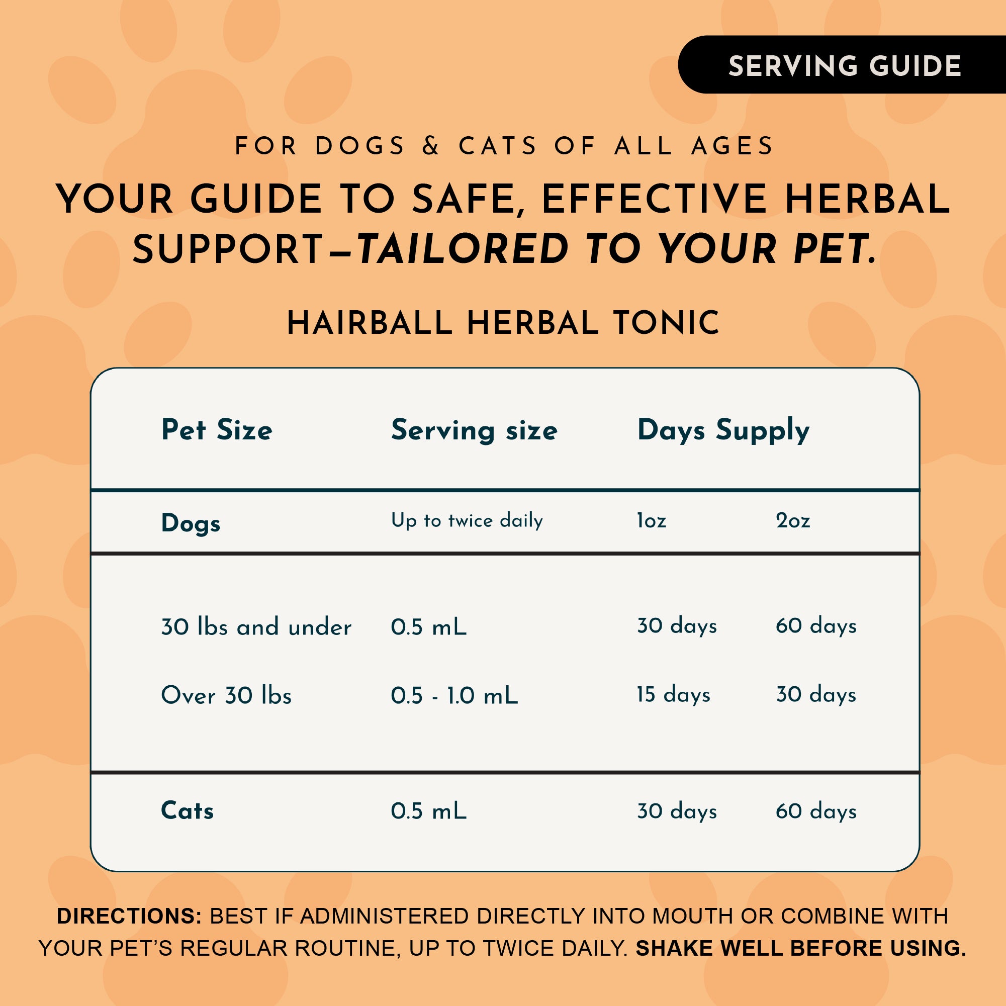 Animal Essentials Hairball Relief Tincture