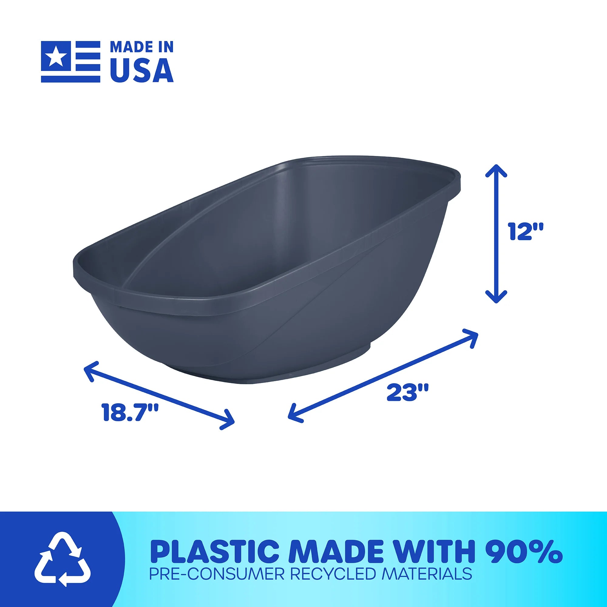 Petmate Hi Back Litter Pan
