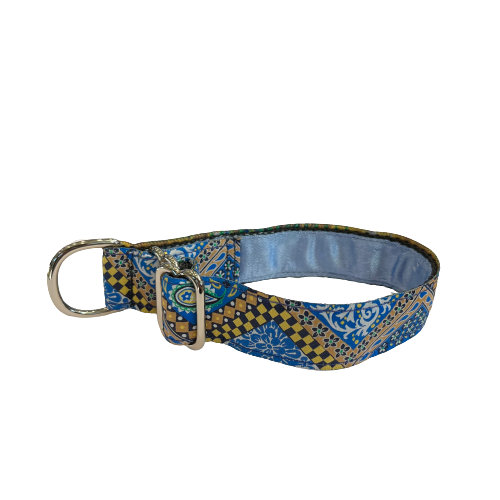 Mackenzie LIMITED SLIP Collar Bandana & Paisley Blue