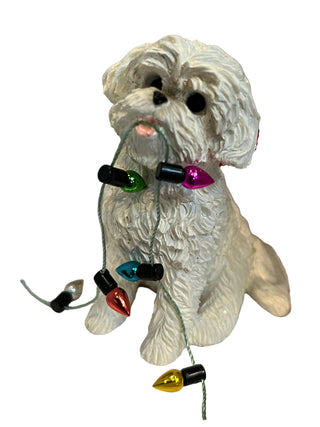Sandicast Dog Ornament - Bichon Frise