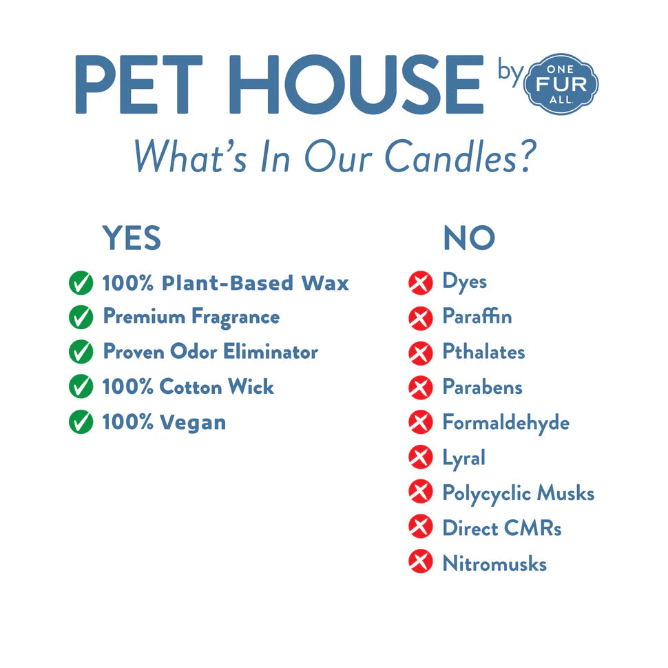 One Fur All Pet House Candle - Breakfast In Bed