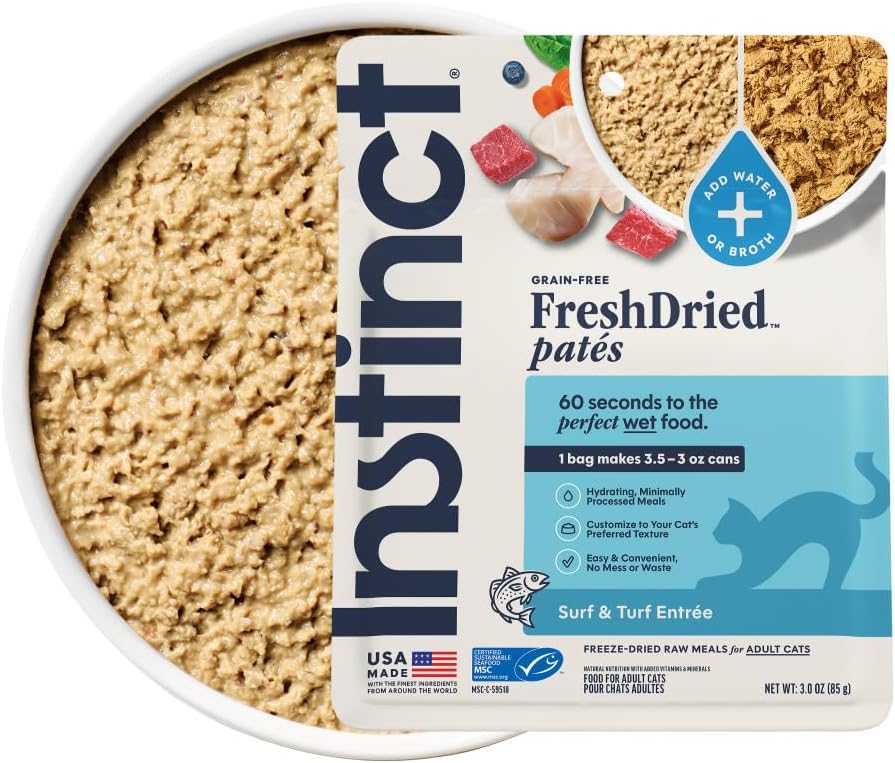 Instinct Cat FreshDried Pate Surf & Turf