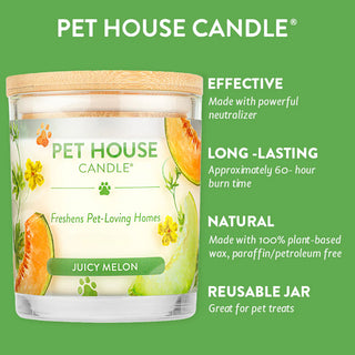 One Fur All Pet House Candle - Juicy Melon