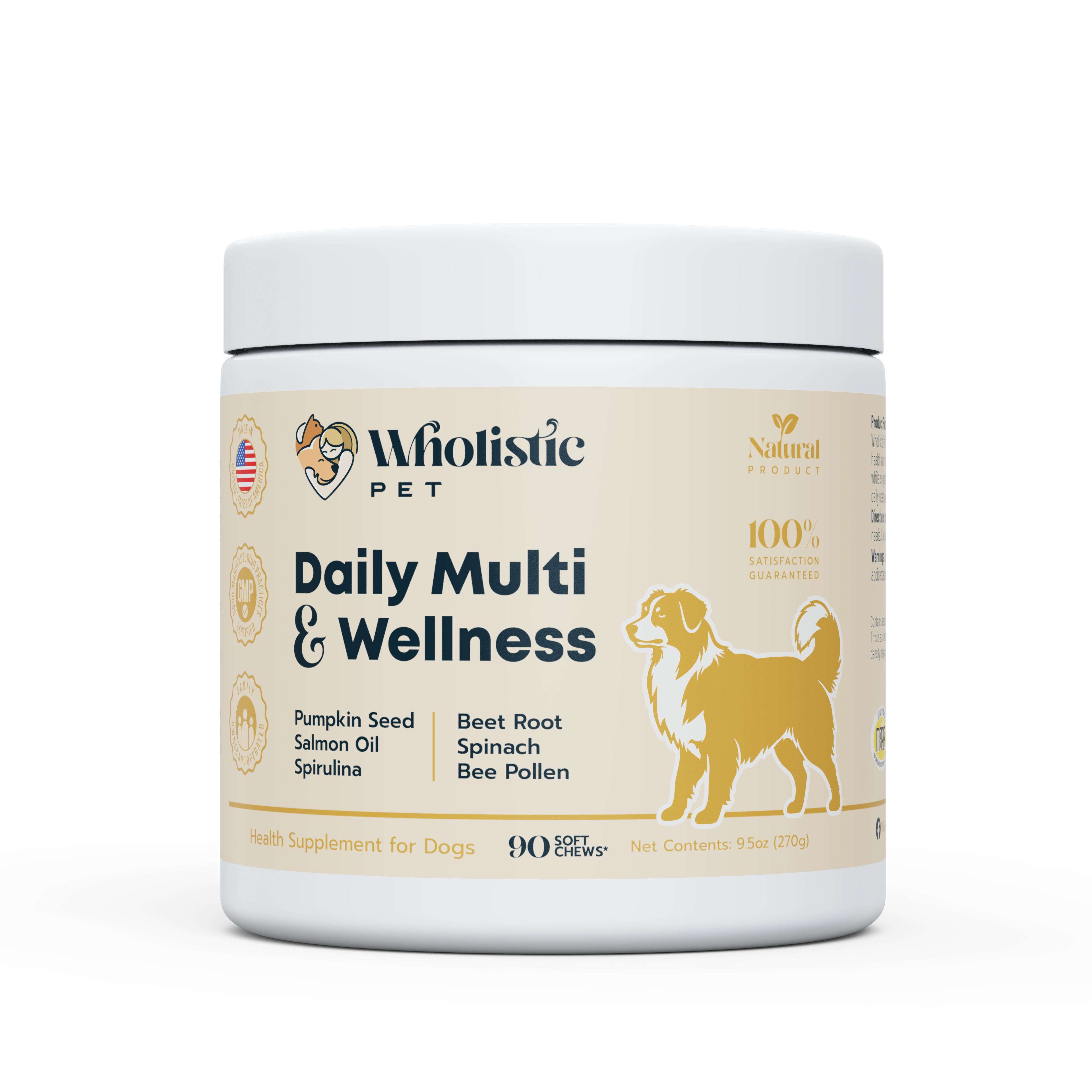 Wholistic Pet Daily Multi & Wellness Cold-Pressed Soft Chews