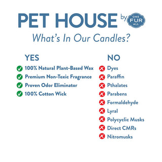 One Fur All Pet House Candle - Silver Birch