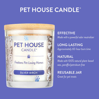 One Fur All Pet House Candle - Silver Birch