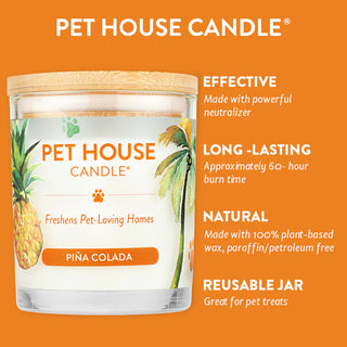 One Fur All Pet House Candle - Pina Colada